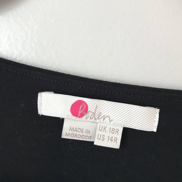 Boden black size 14 v neck with tie waist short sleeve jumpsuit romper - Picture 3 of 13